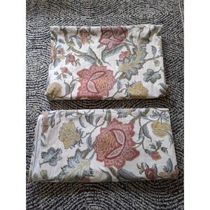 Pottery Barn Drape Lined Curtain Cynthia Palampore 50" x 96" Two Panels Lot